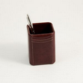 Pencil Cup - Brown Leather